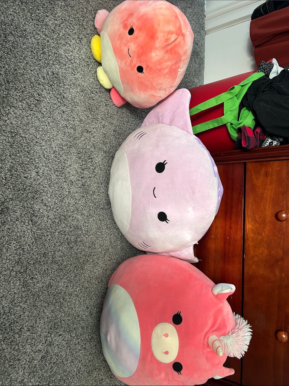 Pink Plush Animal Squishies Set - Soft Kids Toy Pillows
